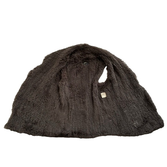 REVOLVE JUNE CORDED RABBIT FUR VEST WITH POCKETS SIZE XS/s - Picture 8 of 15